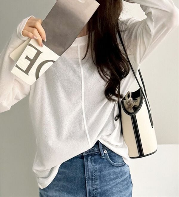 GeeRA（ジーラ）の「着回し自在！スラブシアートップス（カットソー）」｜詳細画像