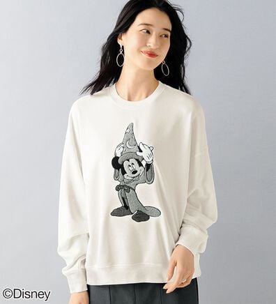BELLUNA（ベルーナ）の「＜Ｄｉｓｎｅｙ＞【ミッキー】Ｆａｎｔａｓｉａサガラ刺しゅうトレーナー（トレーナー・スウェット）」