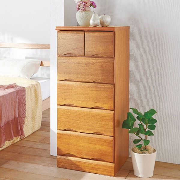 【新品】天然木 シンプルチェスト ホワイトカラー　ナチュラル　幅60cm 新品】天然木 シンプルチェスト ホワイトカラー ナチュラル 幅