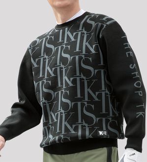 「＜ザ　ショップ　ティーケー＞軽量ストレッチロゴセーター（メンズニット・セーター）」｜詳細画像