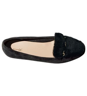 RANAN（ラナン）の「ビット使いファーパンプス（パンプス）」｜ブラック