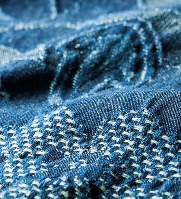 ルフラン（ルフラン）の「花モチーフデニム切替チュニック（カットソー）」｜詳細画像