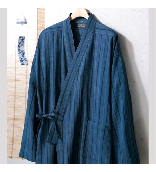 「さらっと快適しじら作務衣（メンズ和装・浴衣・和装グッズ）」｜詳細画像