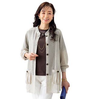 ルフラン（ルフラン）の「スラブメッシュアンサンブル（アンサンブル）」｜ベージュ系