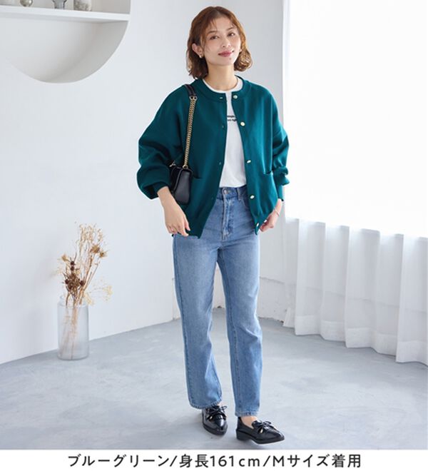 Viola e Viola（ヴィオラ エ ヴィオラ）の「むぎゅっと質感ゴールドボタンニットカーデ（ニットカーディガン）」｜詳細画像