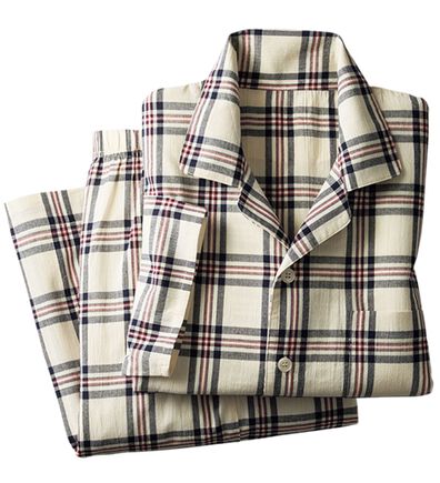 「綿１００％楊柳パジャマ（メンズルームウェア）」