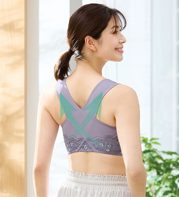 LAVIENNE（ラヴィエンヌ）の「【３色組】スキッと美姿勢ノンワイヤーブラ（ブラジャー）」｜詳細画像