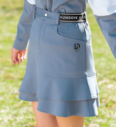 BELLUNA（ベルーナ）の「【三枝こころコラボ】ロゴ使いフレアースカート（ミニスカート）」