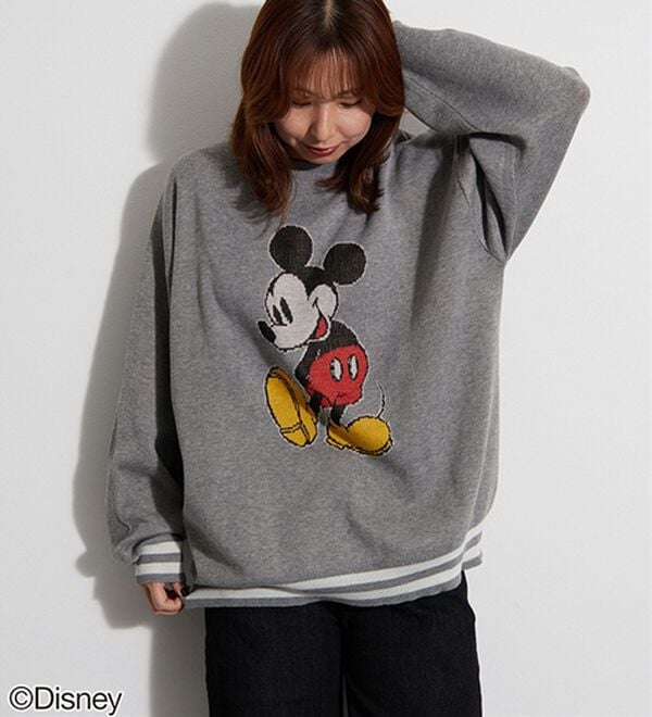 BELLUNA（ベルーナ）の「＜Ｄｉｓｎｅｙ＞【ミッキー】ジャカードゆったりセーター（ニット・セーター）」｜詳細画像