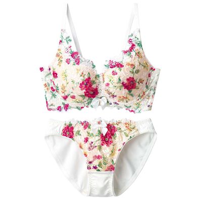 YU'NOW（ユナウ）の「脇スッキリカシュクールブラ＆ショーツセット（ブラジャー＆ショーツセット）」