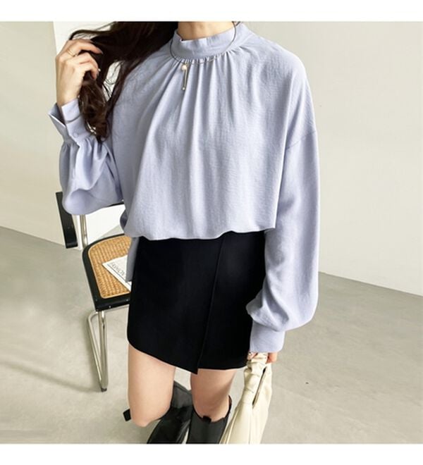 GeeRA（ジーラ）の「前後２ｗａｙボウタイブラウス（ブラウス）」｜詳細画像