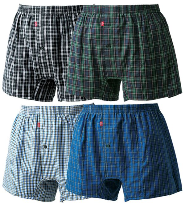 「【４枚組】＜エドウイン＞デニム好きに贈るエチケットボクサーパンツ・トランクス各４枚組（メンズ尿シミパンツ）」｜トランクス4枚組