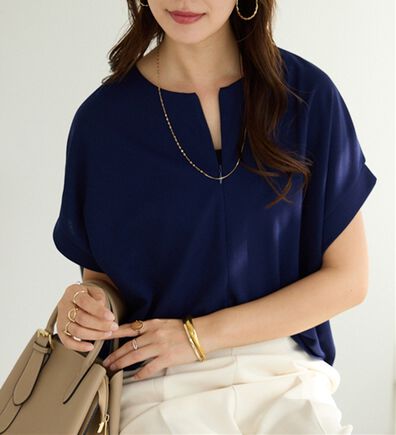 alotta（アロッタ）の「ジップ使いドルマンブラウス（ブラウス）」