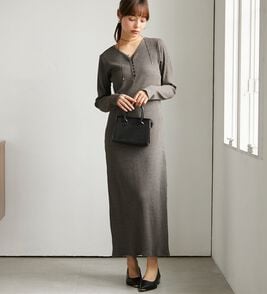 RANAN（ラナン）の「Ｖヘンリーリブワンピース（その他ワンピース）」
