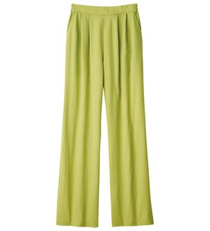 ルフラン（ルフラン）の「タック入りワイドパンツ＜プティール＞（ワイドパンツ・ガウチョ）」｜ライム