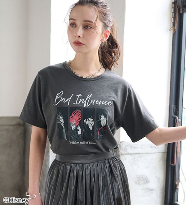 「＜Ｄｉｓｎｅｙ＞キャラクタープリントヴィンテージ風Ｔシャツ（チュニック）」｜詳細画像