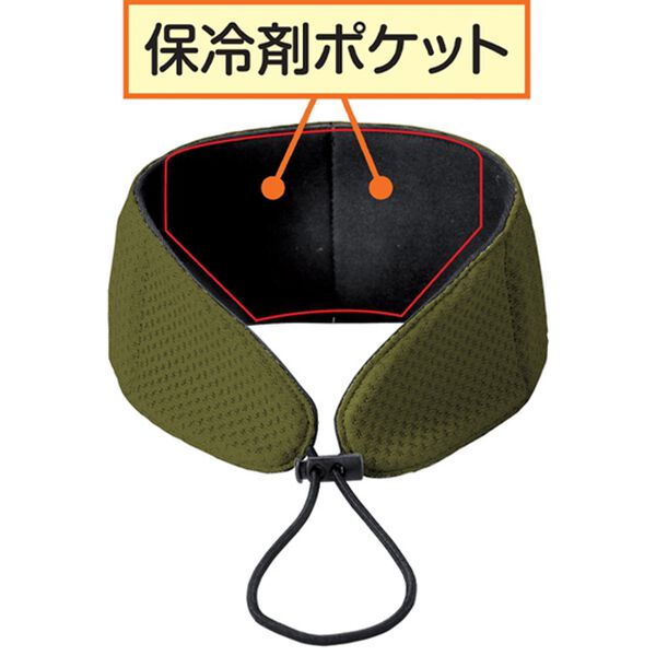 「保冷剤付ネッククーラー（替え保冷剤付）（その他日用品・趣味雑貨）」｜詳細画像
