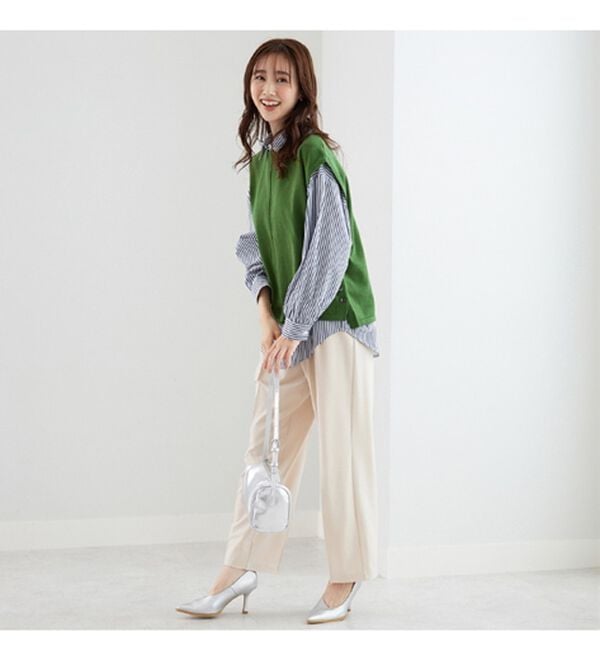 BELLUNA（ベルーナ）の「ベスト付ニットチュニックアンサンブル（アンサンブル）」｜詳細画像