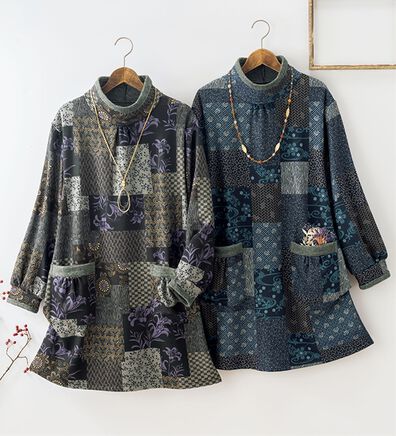 ルフラン（ルフラン）の「【２色組】和柄チュニック＜穂花～ほのか～＞（チュニック）」