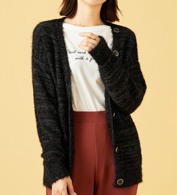 BELLUNA（ベルーナ）の「シャギーカーディガン（ニットカーディガン）」｜詳細画像