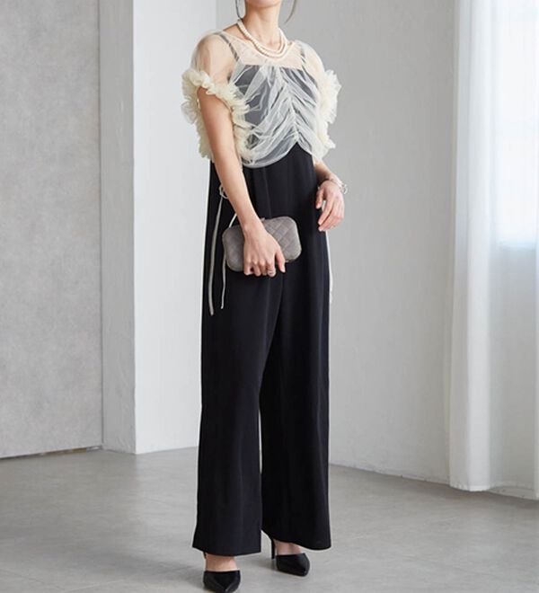 マルチWAYフリルチュールボレロセットパンツドレス - ベルーナ【公式】