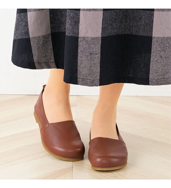 ルフラン（ルフラン）の「足指ゆったり５Ｅはだしシューズ（フラットシューズ）」｜詳細画像