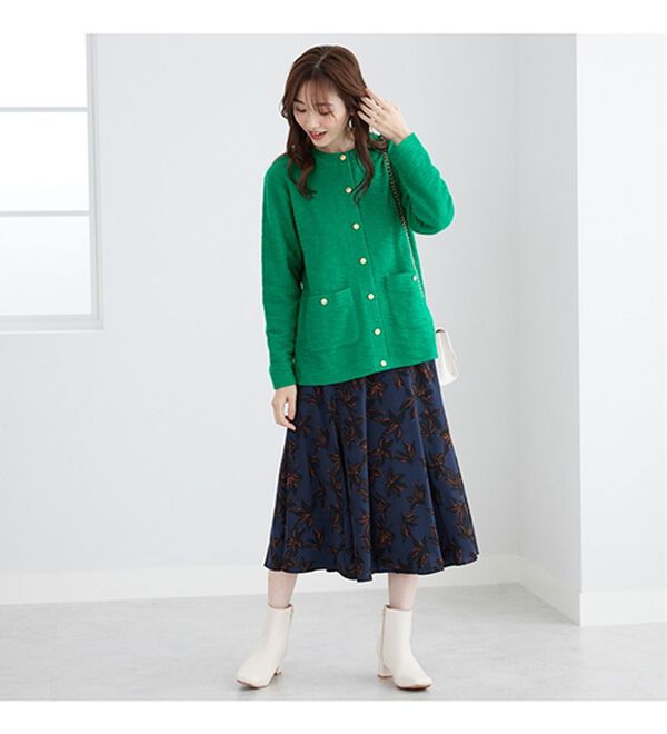 BELLUNA（ベルーナ）の「ラクなのにきちんと見え！カットツイード素材カーディガン（その他カーディガン）」｜詳細画像