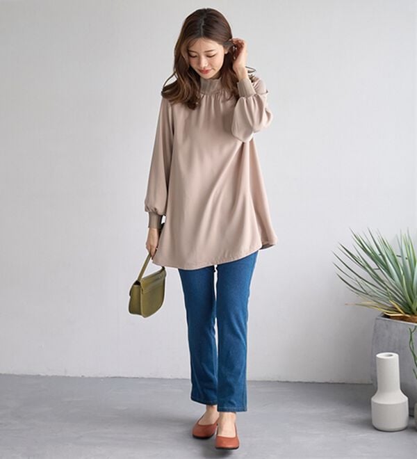 BELLUNA（ベルーナ）の「リブニット使いチュニック（チュニック）」｜詳細画像