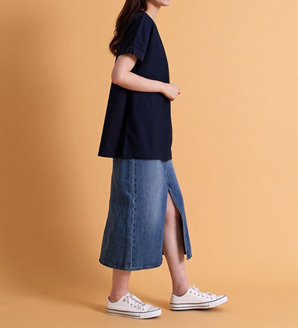 BELLUNA（ベルーナ）の「ボーダーチュール重ねチュニック（チュニック）」｜詳細画像