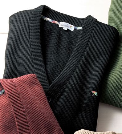 「＜アーノルド　パーマー＞新定番さっと羽織れるワッフルカーディガン（メンズカーディガン）」