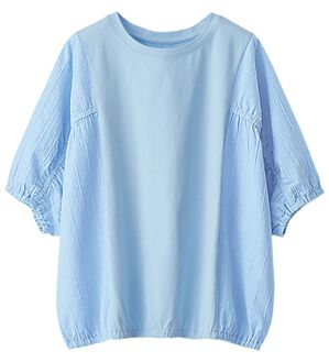 BELLUNA（ベルーナ）の「＜猛暑対策＞風が通りぬけるドルマンプルオーバー（Tシャツ）」｜サックス