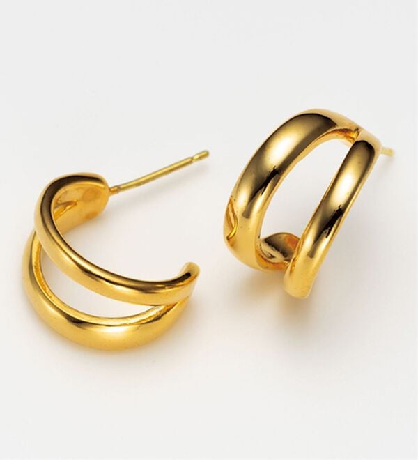 ルフラン（ルフラン）の「１８金ポストピアス（イヤリング・ピアス）」｜ツイン