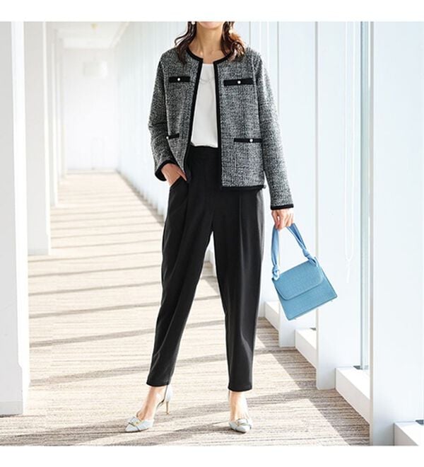 RANAN（ラナン）の「【４点セット】カーデ以上ジャケット未満キレイみえ印象チェンジセットスーツ（その他スーツ）」｜詳細画像