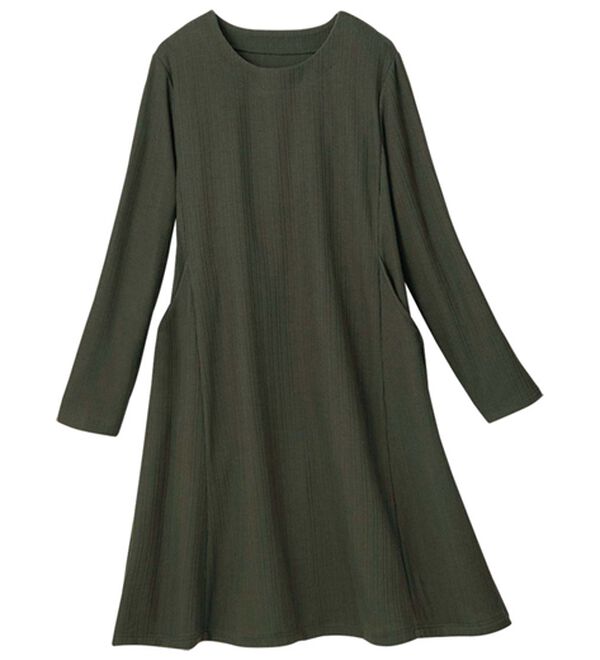 ルフラン（ルフラン）の「【２色組】ゆったりテレコ素材チュニック＜テチュル＞（チュニック）」｜詳細画像