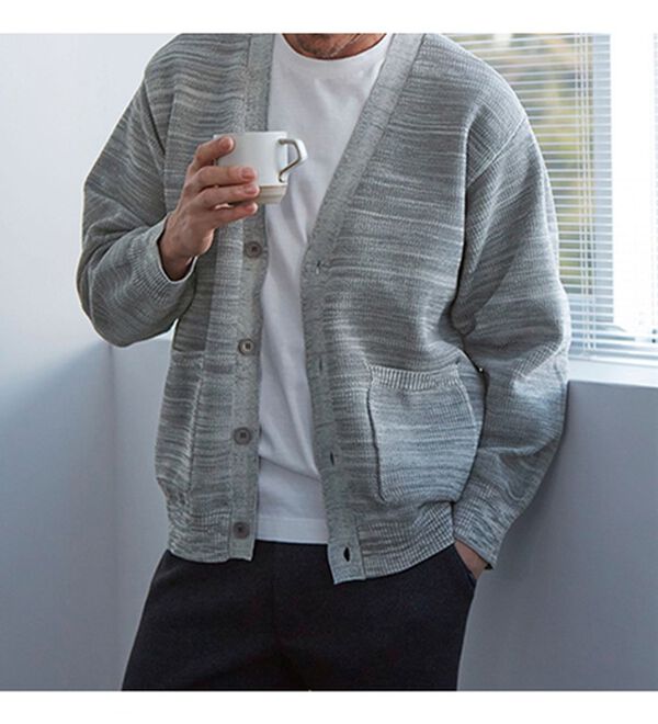 「涼感・軽量サマーカーディガン（メンズカーディガン）」｜詳細画像