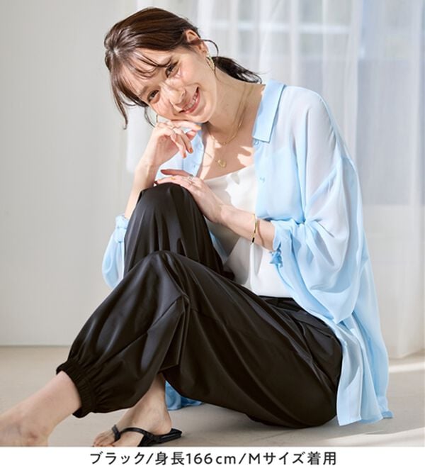 Viola e Viola（ヴィオラ エ ヴィオラ）の「さらテロイージージョガーパンツ（フルレングスパンツ）」｜詳細画像