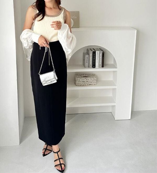 GeeRA（ジーラ）の「２ＷＡＹ配色ニットタンクトップ（ニット・セーター）」｜詳細画像