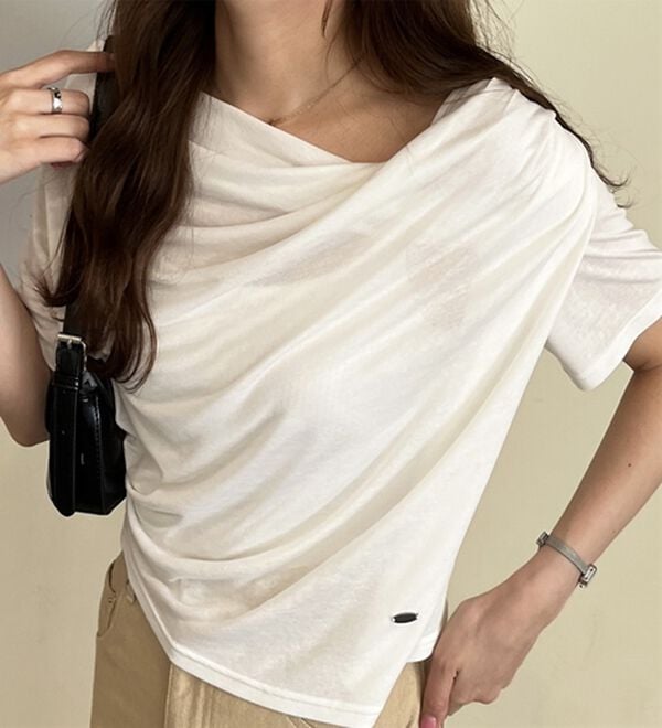 GeeRA（ジーラ）の「スラブシアーオフショルトップス（カットソー）」｜詳細画像