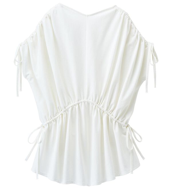 RANAN（ラナン）の「ひんやり！ギャザーデザインカットソー（チュニック）」｜詳細画像