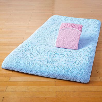 「泉州産ジャカード織ワンタッチタオルシーツ（敷布団カバー・シーツ）」