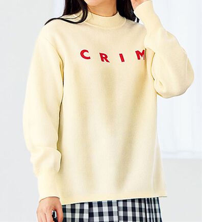 BELLUNA（ベルーナ）の「スウェットライク素材ニットプルオーバー（ニット・セーター）」