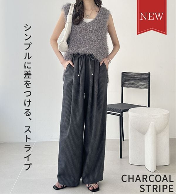 GeeRA（ジーラ）の「【体型カバー】上品なのにラクちんワイドパンツ（フルレングスパンツ）」｜詳細画像