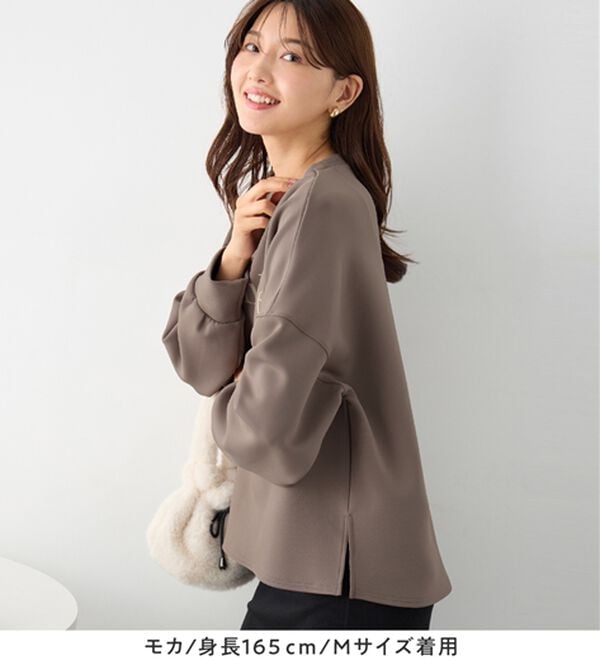 alotta（アロッタ）の「大人可愛いゆったりロゴスウェット（トレーナー・スウェット）」｜詳細画像