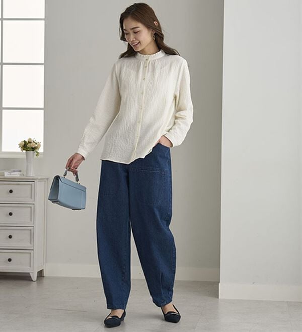 BELLUNA（ベルーナ）の「ポケットデザインコロンデニムパンツ（フルレングスパンツ）」｜詳細画像