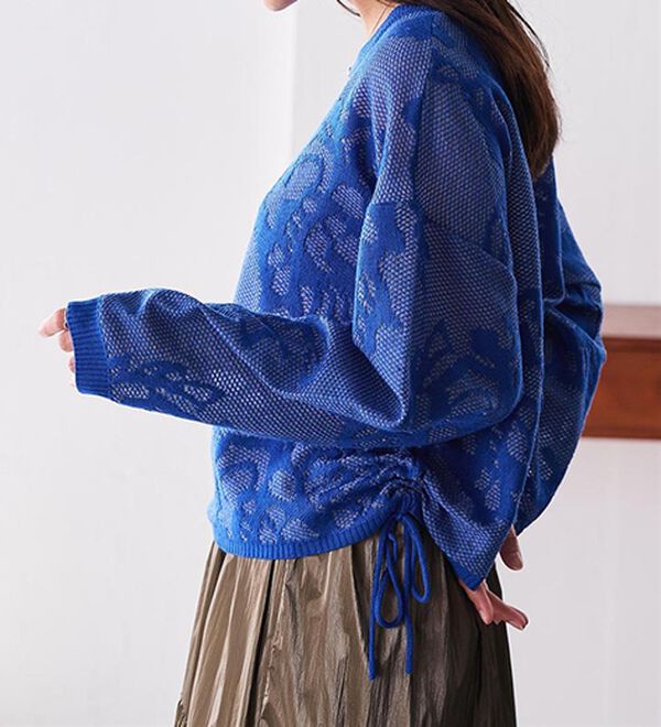 RANAN（ラナン）の「シアーフラワージャカードニットプルオーバー（ニット・セーター）」｜詳細画像