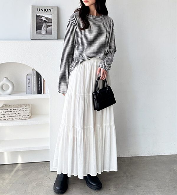 GeeRA（ジーラ）の「着回し自在！スラブシアートップス（カットソー）」｜詳細画像