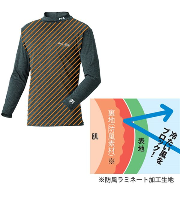 「＜トランスコンチネンツゴルフ＞ネックウォームウインドブレーカー（メンズトレーナー）」｜詳細画像