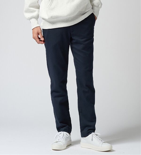 REMEN'S（リメンズ）の「起毛やわらかテーパードパンツ（メンズフルレングスパンツ）」｜ダークネイビー