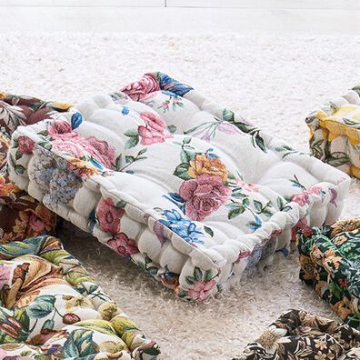 「高級ゴブラン織　厚みたっぷりクッキークッション（チェアカバー・チェアパッド）」