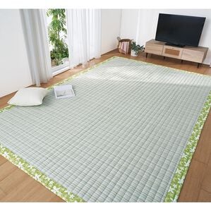 「洗える綿１００％しじらカーペット（カーペット）」｜グリーン